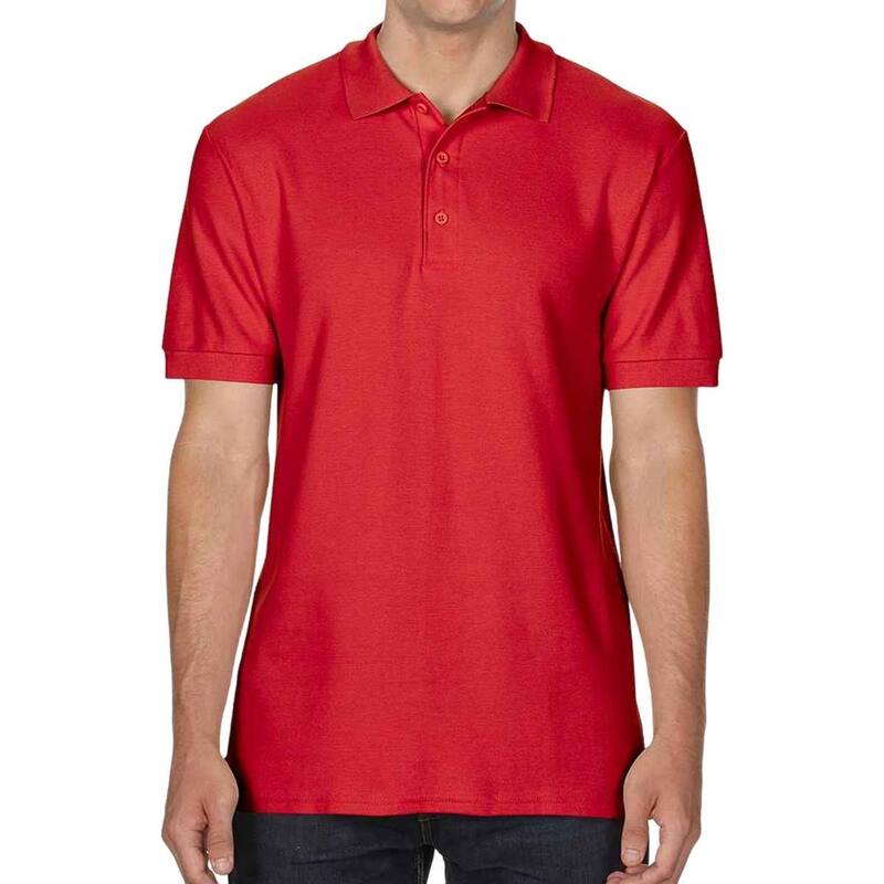 ギルダン レディース トップス ティーシャツ スポーツシャツ Gildan Unisex Adult Sports Polo Shirt Red 赤いこと Tシャツ・カットソー-トップス