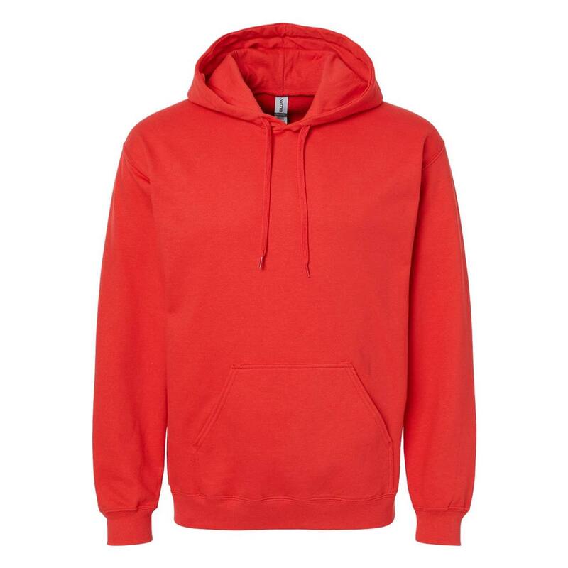 ギルダン レディース アウター ニット・セーター フリース パーカー Gildan Unisex Adult Softstyle Fleece Midweight Hoodie Red レッド｜ReVida 店