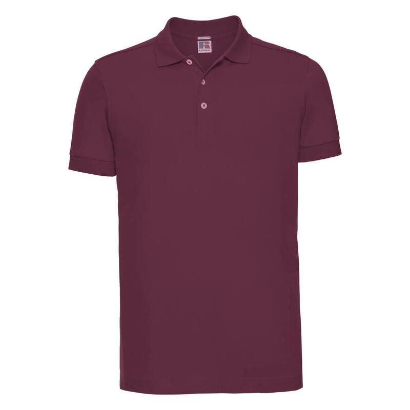 ラッセルアスレチック レディース トップス Tシャツ ポロシャツ Russell Athletic Russell Menstretch Short Sleeve Polo Shirt Burgundy バーガンディ