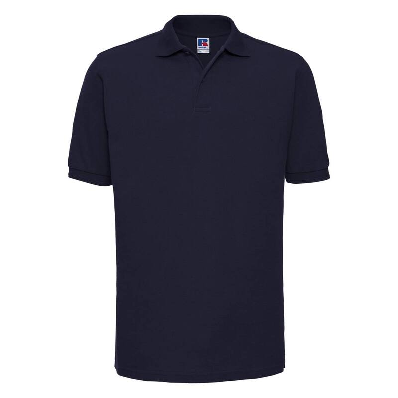 ラッセルアスレチック レディース トップス Tシャツ ポロシャツ Russell Athletic Russell Mens Ripple Collar & Cuff Short Sleeve Polo Shirt French Navy ネイビー|ReVida 店