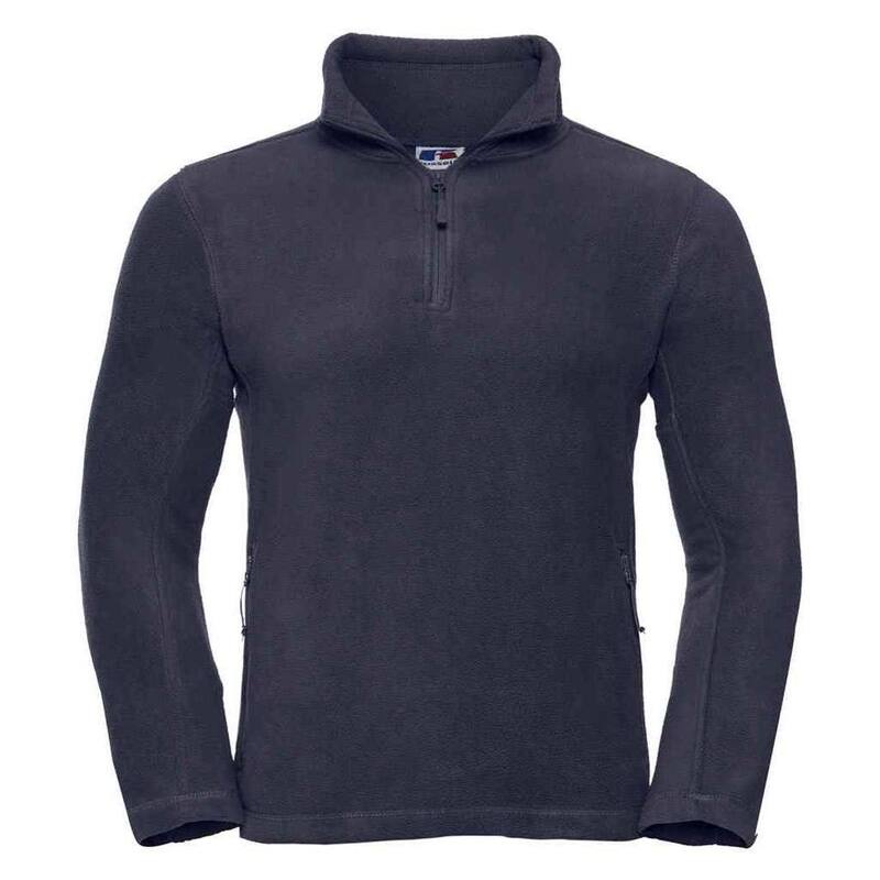 ラッセルアスレチック レディース アウター ニット・セーター フリース Russell Athletic Russell Mens Zip Neck Outdoor Fleece Top French Navy ネイビー｜ReVida 店