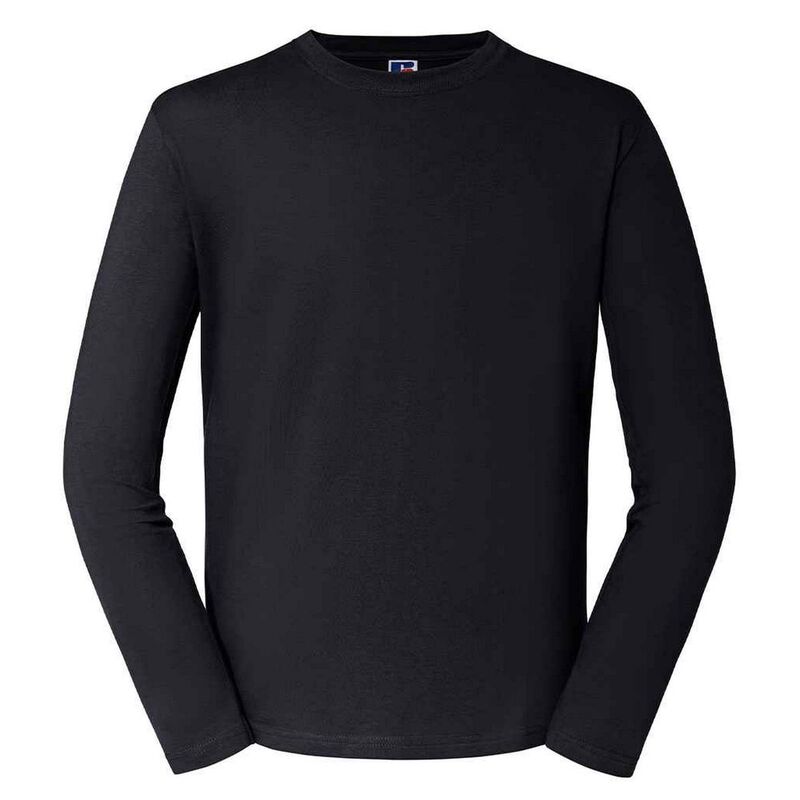 ラッセルアスレチック レディース トップス Tシャツ 長袖 Russell Athletic Russell Unisex Adult Classic Long-Sleeved T-Shirt Black ブラック