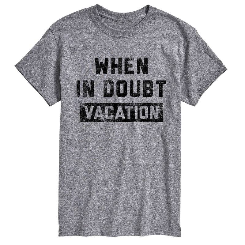 アニメキャラクター レディース トップス Tシャツ グラフィック Licensed Character Men's When In Doubt Vacation Graphic Tee Athletic Heather ヘザー｜ReVida 店 7,546円