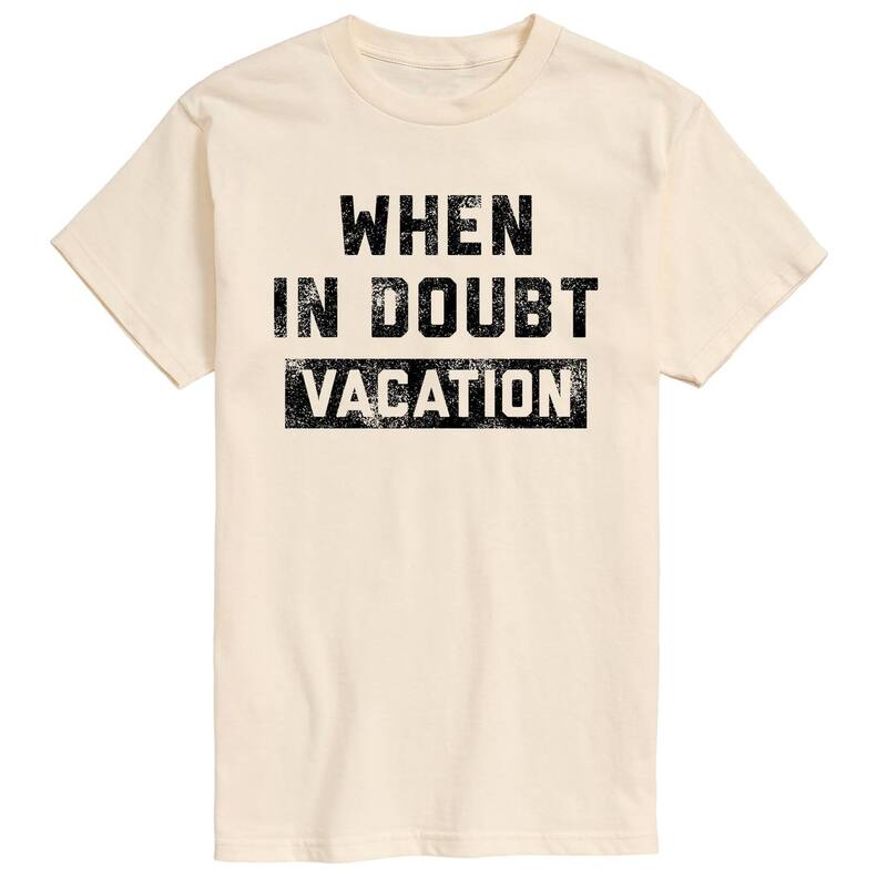 アニメキャラクター レディース トップス Tシャツ グラフィック Licensed Character Men's When In Doubt Vacation Graphic Tee Cream クリーム｜ReVida 店