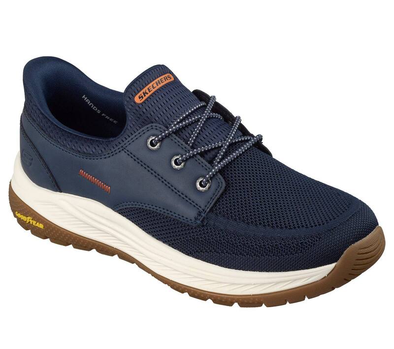 スケッチャーズ レディース シューズ 伸び伸びする填まる Skechers Hands Free Slip-ins Relaxed Fit Meroe Alden Men\u0027shoes Navy 米国海軍