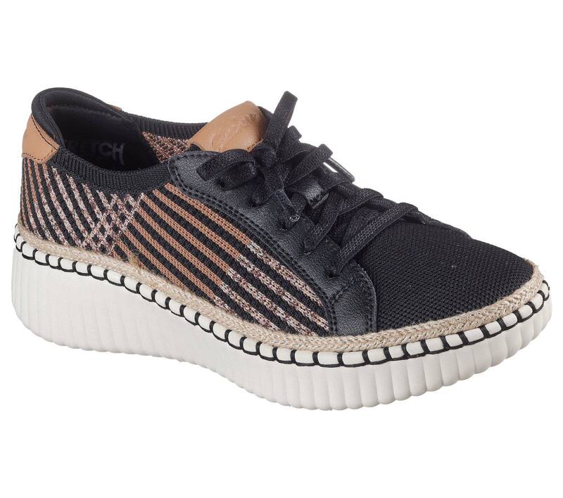 スケッチャーズ レディース シューズ サンダル Skechers Wilshire Blvd Breezy Stroll Women\u0027shoes Black White 白いこと