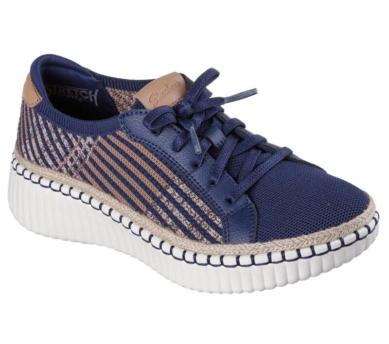 スケッチャーズ レディース シューズ サンダル Skechers Wilshire Blvd Breezy Stroll Women\u0027shoes Navy 米国海軍