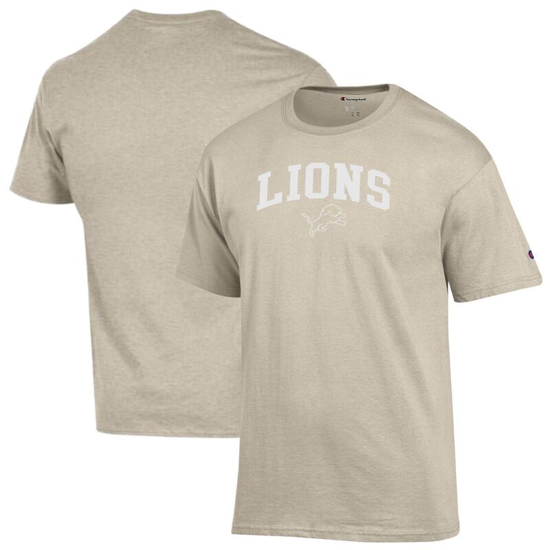 チャンピオン レディース トップス Tシャツ ジャージー Men's Champion Oatmeal Detroit Lions Jersey T-Shirt Lns Multi マルチカラー｜ReVida 店