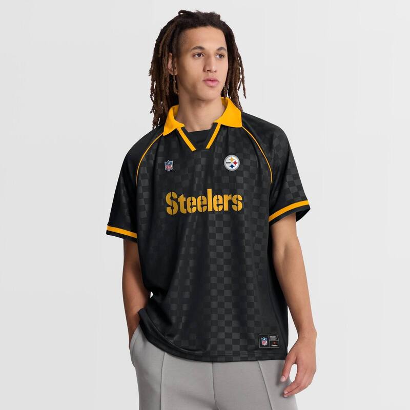 ファナティクス レディース トップス プルオーバー V素っ首 スポーツシャツ Men\u0027s Fanatics Black/Gold Pittsburgh Steelers Homerun Raglan V-Neck Polo Stl Black 黒いこと