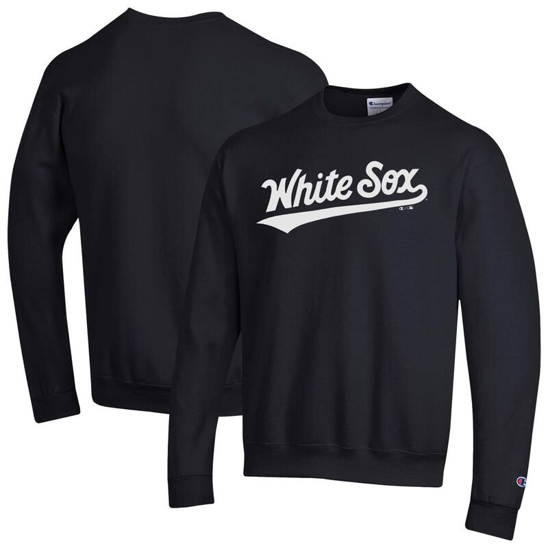 チャンピオン レディース トップス Tシャツ スウェット Men's Champion Black Chicago White Sox Powerblend Wordmark Sweatshirt Sox Black ブラック