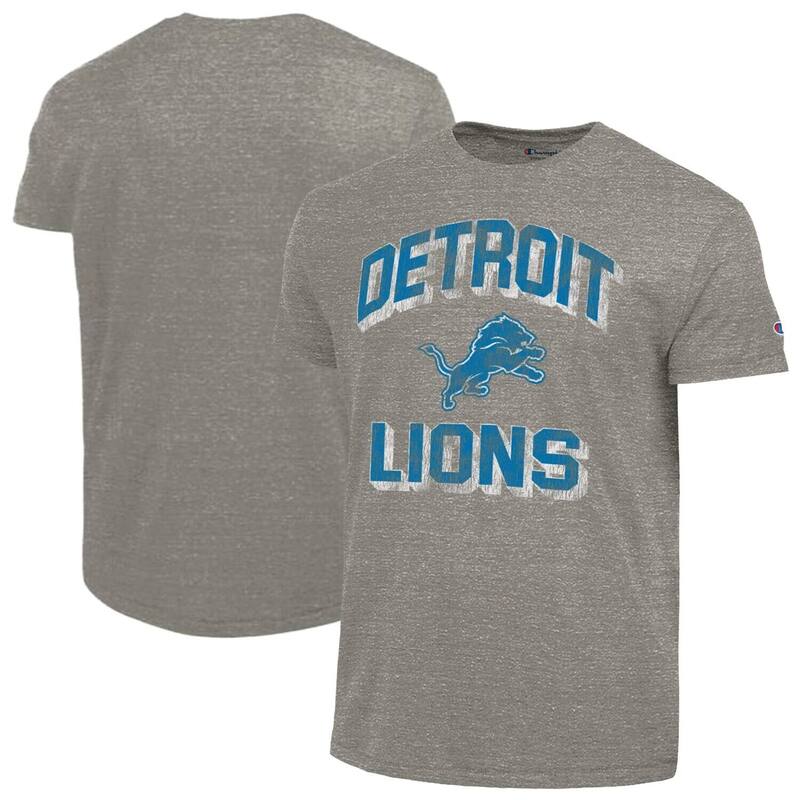 はやりっ子 レディース トップス プルオーバー Men\u0027s Champion Heather Charcoal Detroit Lions Ultimate Tri-Blend T-Shirt Lns Charco 濃灰色
