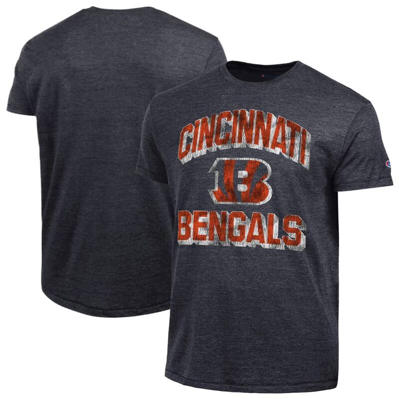 はやりっ児 レディース トップス プルオーバー Men\u0027s Champion Black Cincinnati Bengals Ultimate Tri-Blend T-Shirt Bng Black 黒いこと