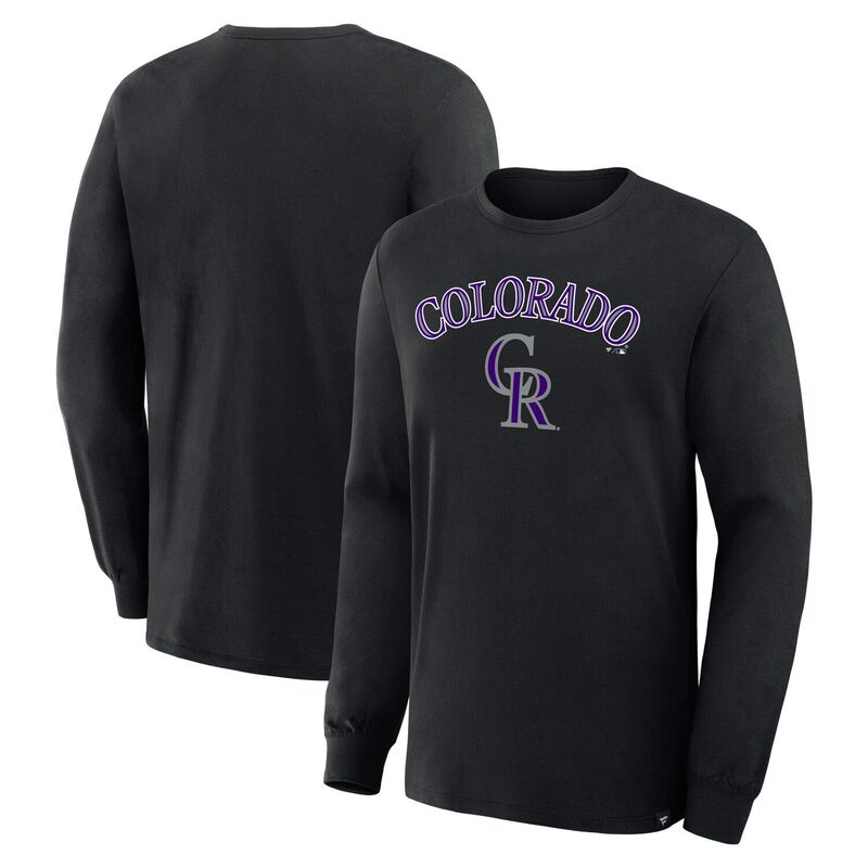 ファナティクス レディース トップス プルオーバー Men\u0027s Fanatics Black Colorado Rockies Lock-Up Legacy Long Sleeve T-Shirt Rck Black 黒いこと
