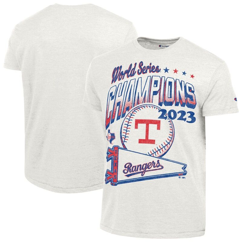 はやりっ児 レディース トップス プルオーバー Men\u0027s Champion Whitexas Rangers Winning Tradition Cooperstown Tri-Blend T-Shirt Rgr White 白いこと