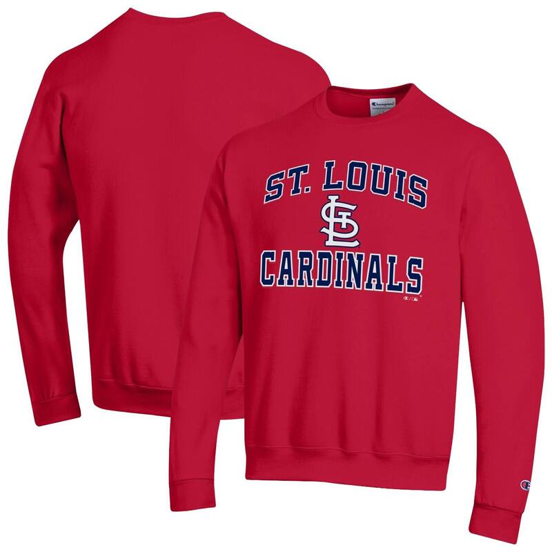 チャンピオン レディース トップス Tシャツ スウェット Men's Champion Red St. Louis Cardinals Heart & Soul Powerblend Sweatshirt Crd Red レッド