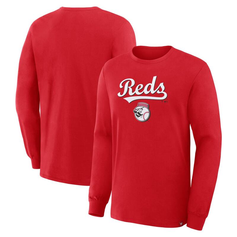 ファナティクス レディース トップス プルオーバー Men\u0027s Fanatics Red Cincinnati Reds Lock-Up Legacy Long Sleeve T-Shirt Red 赤いこと