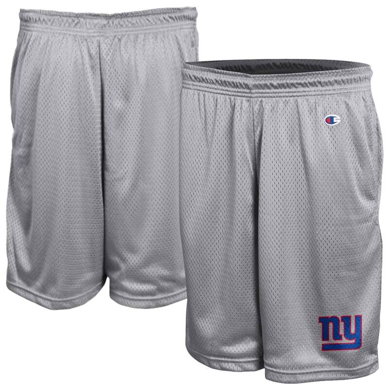 チャンピオン レディース ボトムス ハーフパンツ・ショーツ メッシュ ショートパンツ Men's Champion Gray New York Giants Classic Meshorts Gia Grey グレー|ReVida 店