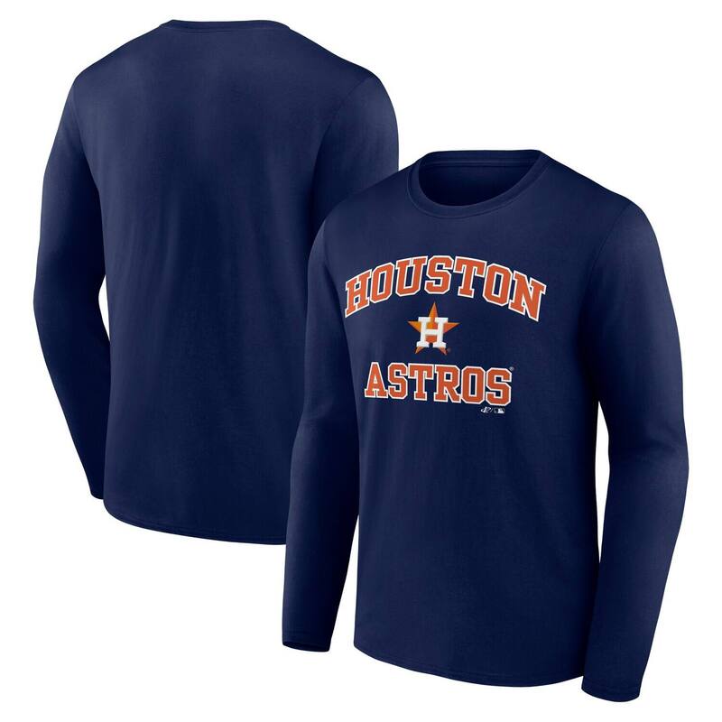 アンブランデッド レディース トップス Tシャツ ロゴ Unbranded Men's Logo Athletic Navy Houston Astros Heart & Soulong Sleeve T-Shirt Ast Navy ネイビー｜ReVida 店 9,216円