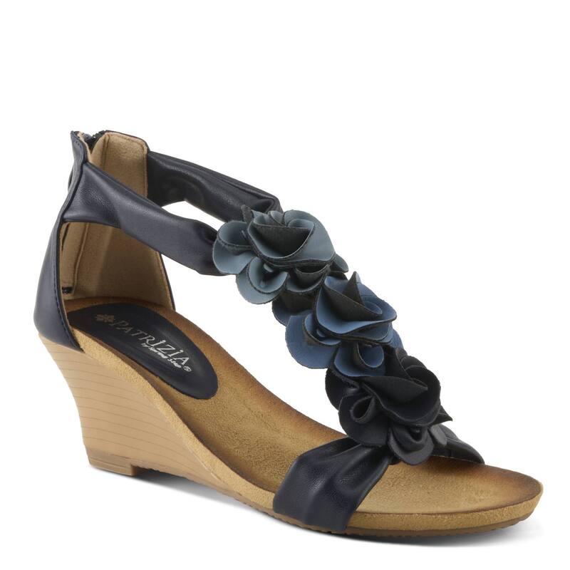 パトリシア レディース シューズ サンダル Patrizia Harlequin Women\u0027s Wedge Sandals Navy Multi 米国海軍