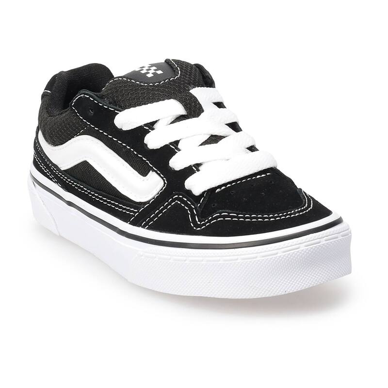 バンズ レディース シューズ スニーカー スエードクロス Vans Caldrone Kids\u0027 Suede Shoes Black White 白いこと