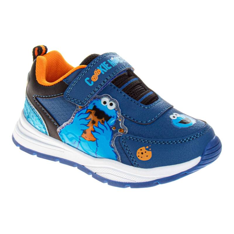 アニメ人となり レディース シューズ スニーカー Licensed Character Sesame Street Cookie Monster Toddler Hook \u0026 Loop Sneakers Blue 青色 靴-レディース靴-スニーカー