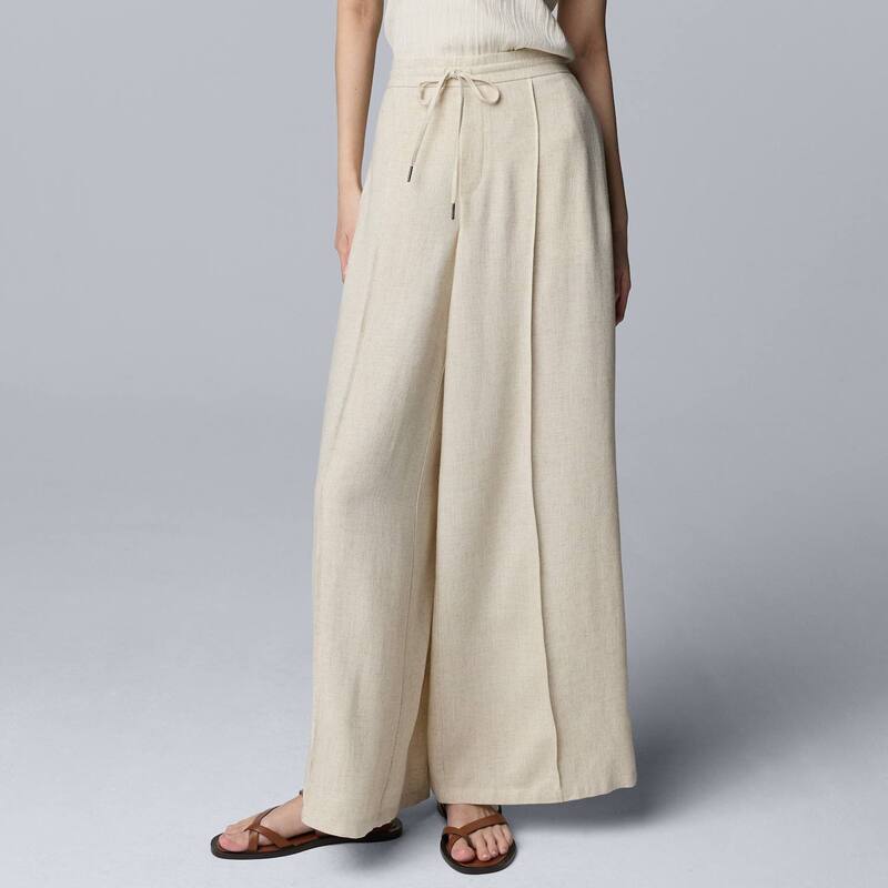 ヴェラウォン レディース ボトムス カジュアルパンツ ワイドレッグ Women'simply Vera Wang Wide Leg Pants Vera Flax|ReVida 店