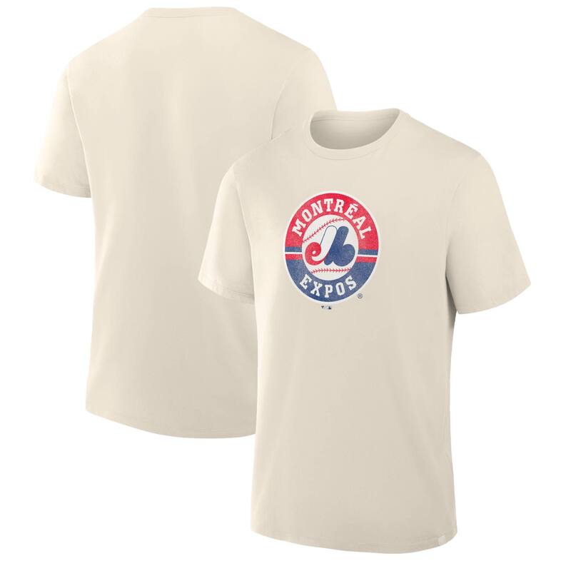ファナティクス レディース トップス Tシャツ ロゴ Men's Fanatics Tan Montreal Expos Alt Logo Legacy T-Shirt Mlb Multi マルチカラー｜ReVida 店