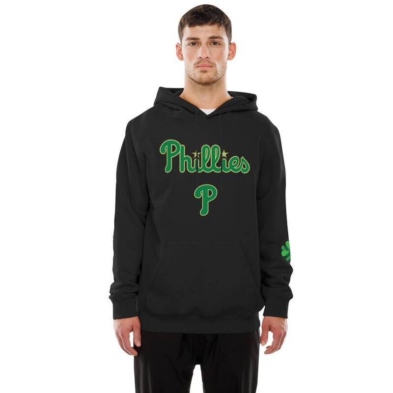 ニューエラ レディース トップス Tシャツ フリース パーカー Men's New Era Black Philadelphia Phillies 2026 St. Patrick's Day Fleece Hoodie Phl Black ブラック