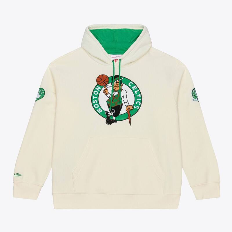ミッチェル\u0026ネス レディース トップス ティーシャツ フリース パーカー Men\u0027s Mitchell \u0026 Ness Cream Boston Celtics Hardwood Classics Chainstitch Premium Fleece Hoodie Cel Beige ベージュ Tシャツ・カットソー-レディースファッション-トップス