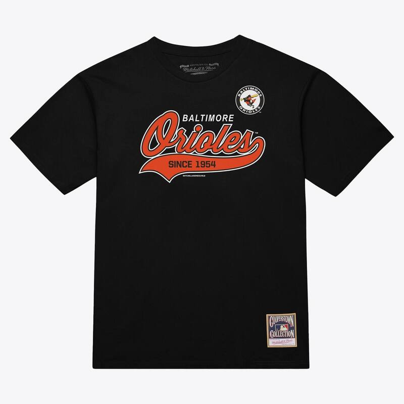 ミッチェル\u0026ネス レディース トップス プルオーバー Men\u0027s Mitchell \u0026 Ness Black Baltimore Oriolescript Sweep Arch T-Shirt Orl Black 黒いこと