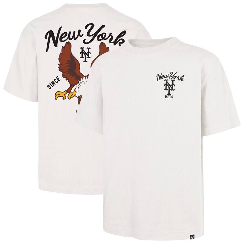 フォーティセブンブランド レディース トップス Tシャツ 47 Brand Men's '47 Cream New York Metsouvenir Eagle Foundation T-Shirt Met Beige ベージュ｜ReVida 店