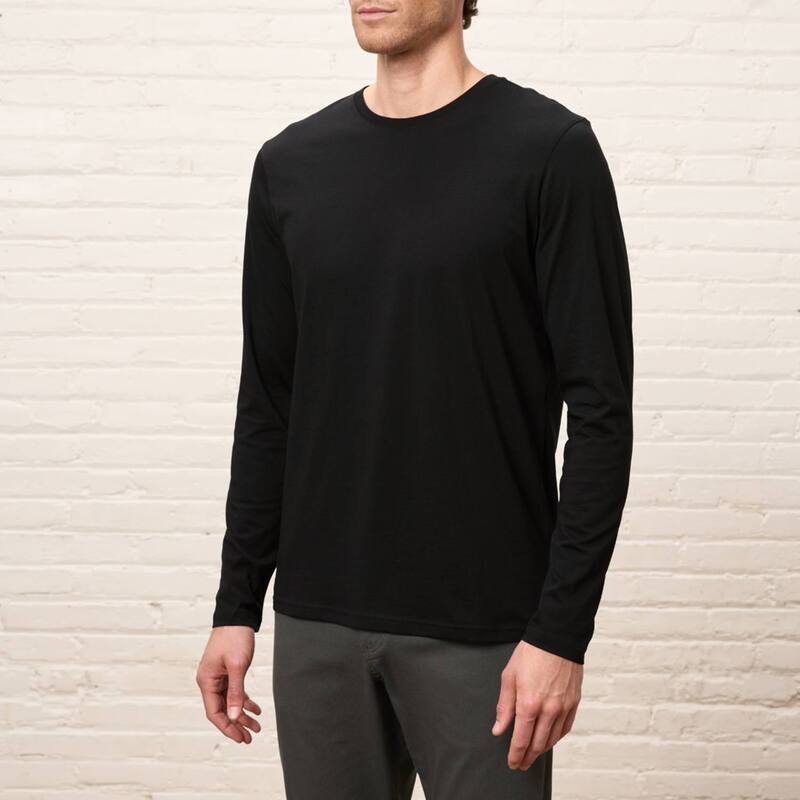 パクト レディース トップス Tシャツ コットン Pact Organicotton Essentialong Sleeve Tee Black ブラック｜ReVida 店