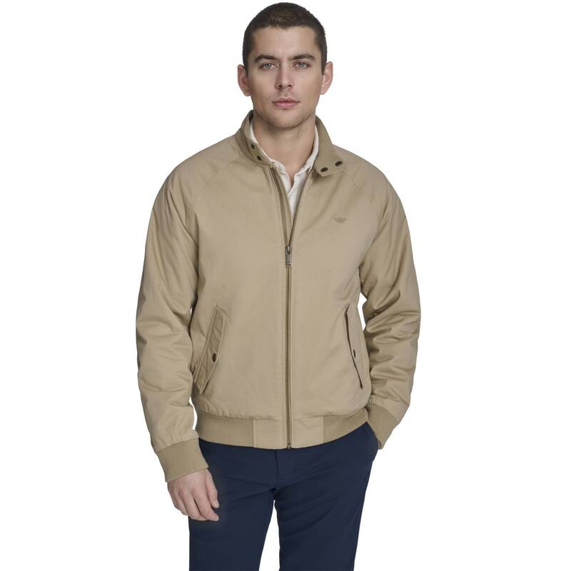 ドッカーズ レディース アウター ジャケット・ブルゾン コットン Men Dockers Cotton Twill Harrington Bomber Jacketan タン