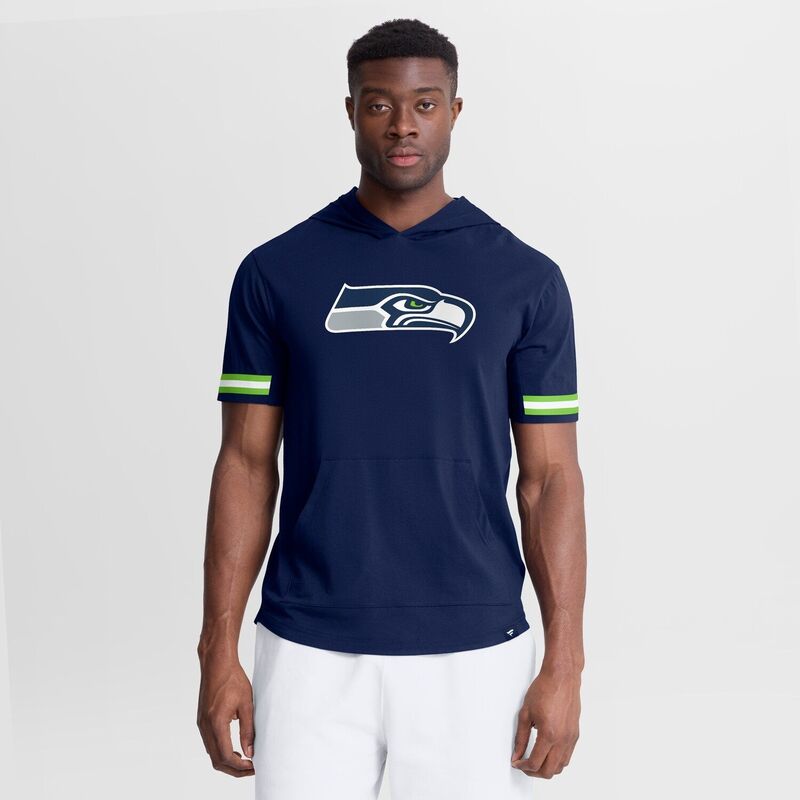 ファナティクス レディース トップス ティーシャツ Men\u0027s Fanatics College Navy Seattle Seahawks Optimal Play Short Sleeve Hooded T-Shirt Sea Multi マルチ色合い レディースファッション-Tシャツ・カットソー-トップス