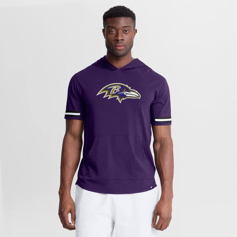 ファナティクス レディース トップス ティーシャツ Men\u0027s Fanatics Purple Baltimore Ravens Optimal Play Short Sleeve Hooded T-Shirt Rav Purple パープル レディースファッション-Tシャツ・カットソー-トップス