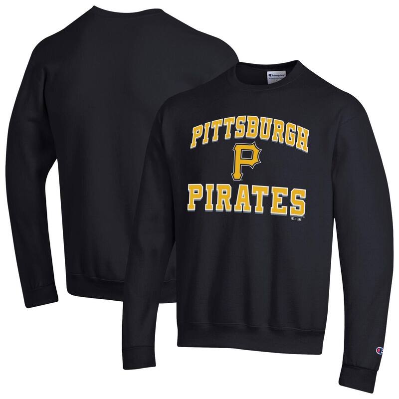 チャンピオン レディース トップス Tシャツ スウェット Men's Champion Black Pittsburgh Pirates Heart & Soul Powerblend Sweatshirt Pir Black ブラック