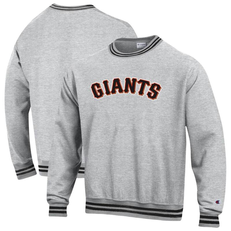 チャンピオン レディース トップス Tシャツ スウェット Men's Champion Heather Gray San Francisco Giants Reverse Weave Sweatshirt Gnt Grey グレー