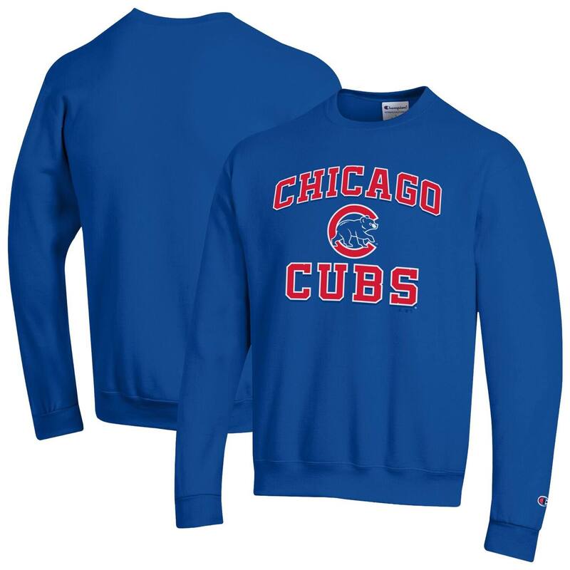 チャンピオン レディース トップス Tシャツ スウェット Men's Champion Royal Chicago Cubs Heart & Soul Powerblend Sweatshirt Cublue ブルー