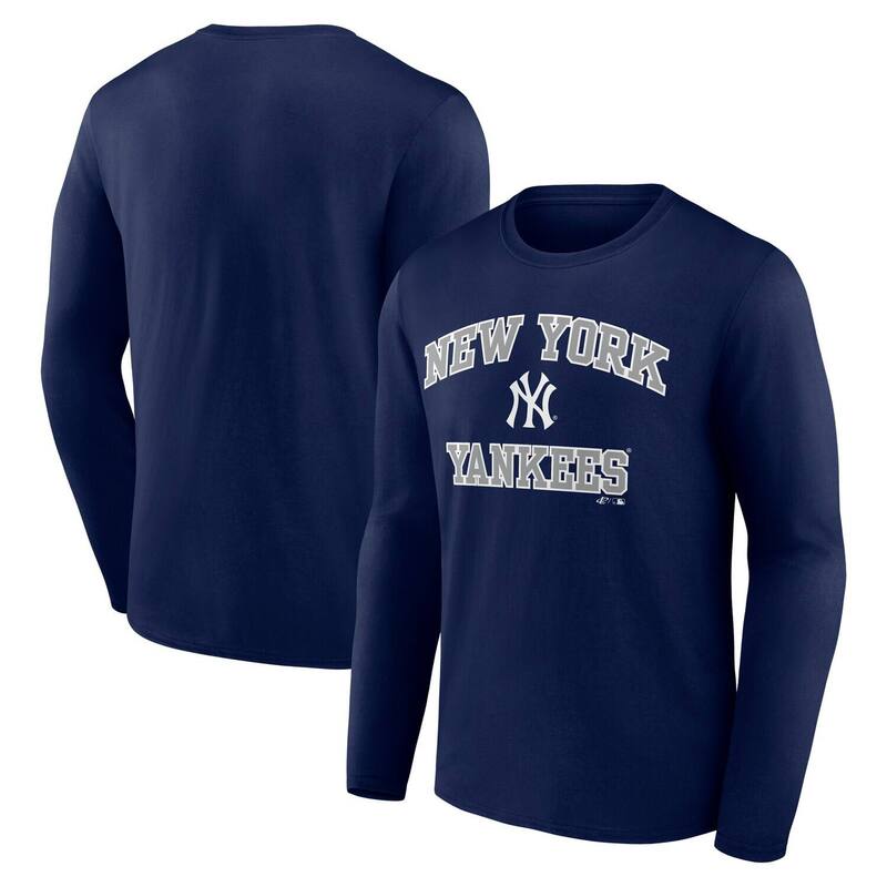 アンブランデッド レディース トップス Tシャツ ロゴ Unbranded Men's Logo Athletic Navy New York Yankees Heart & Soulong Sleeve T-Shirt Ynk Navy ネイビー