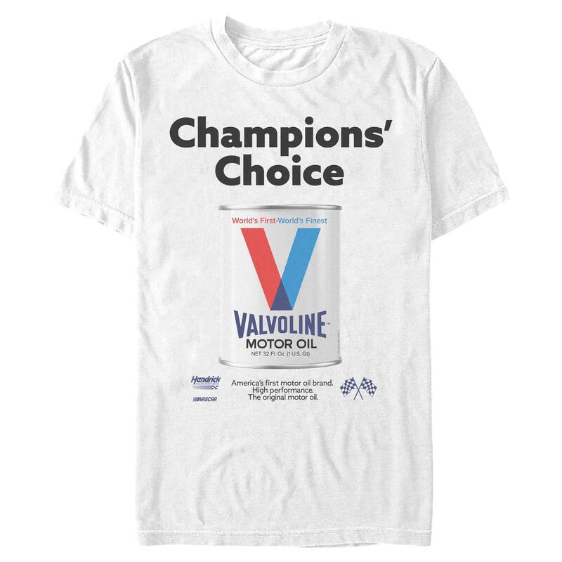 アニメキャラクター レディース トップス Tシャツ グラフィック Licensed Character Men's Valvoline Champions' Choice Graphic Tee White ホワイト