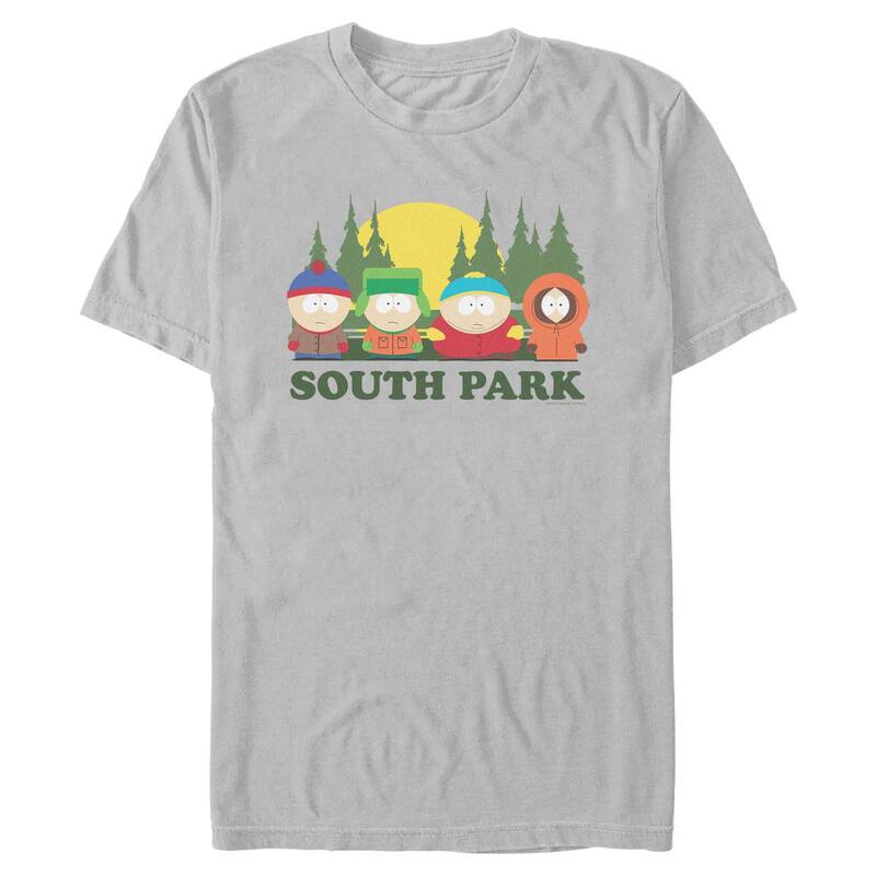 アニメキャラクター レディース トップス Tシャツ グラフィック Licensed Character Men'south Park The Boys Graphic Tee Ice Gray グレー|ReVida 店