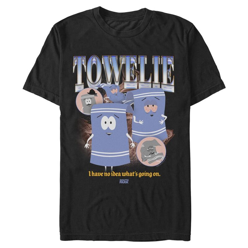 アニメキャラクター レディース トップス Tシャツ グラフィック Licensed Character Men'south Park Towelie Graphic Tee Black ブラック