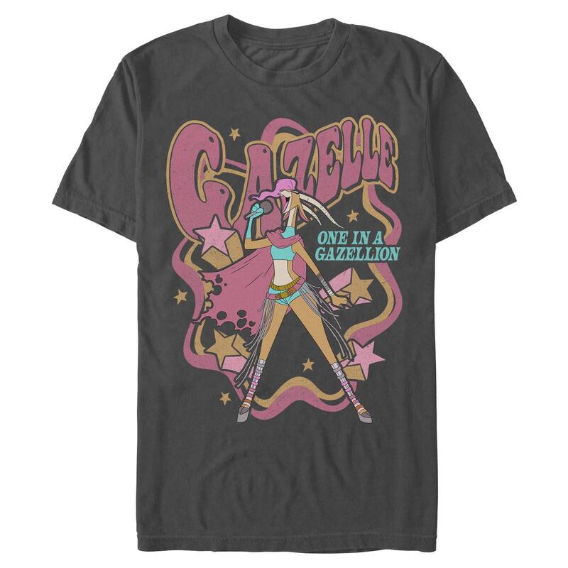 ディズニー レディース トップス Tシャツ グラフィック Men's Disney's Zootopia Gazelle Graphic Tee Charcoal チャコール｜ReVida 店