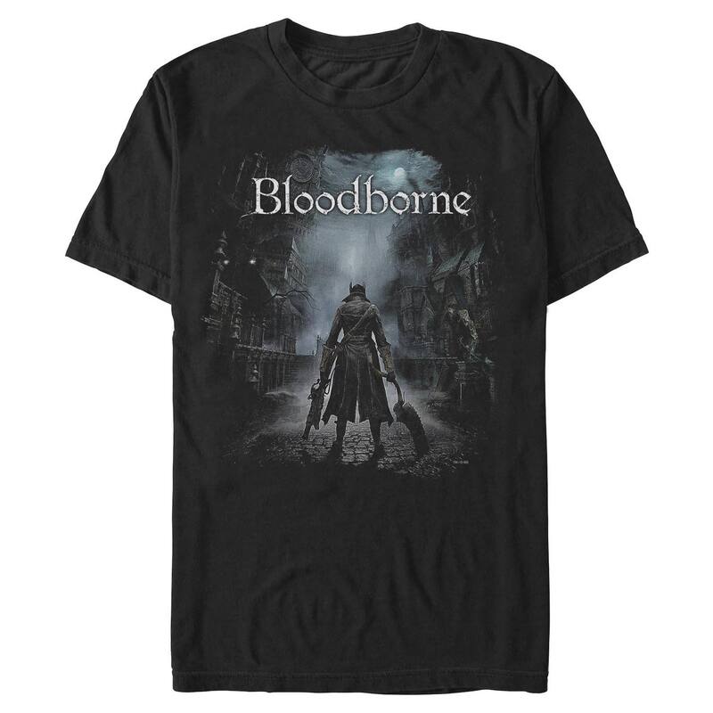 アニメキャラクター レディース トップス Tシャツ グラフィック Licensed Character Men's Bloodborne Graphic Tee Black ブラック