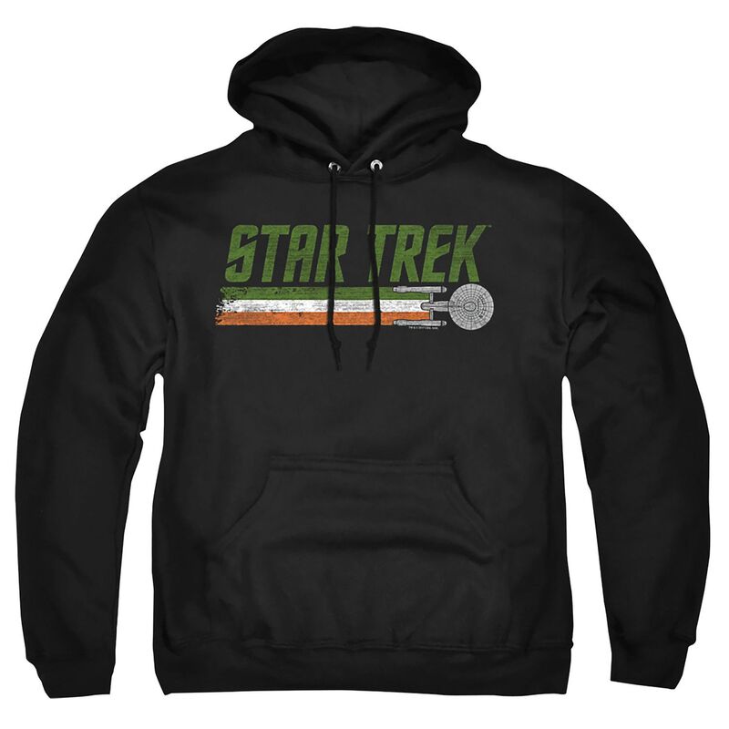 アニメキャラクター レディース トップス Tシャツ トール パーカー グラフィック Licensed Character Big & Tall Star Trek Irish Graphic Pullover Hoodie Black ブラック