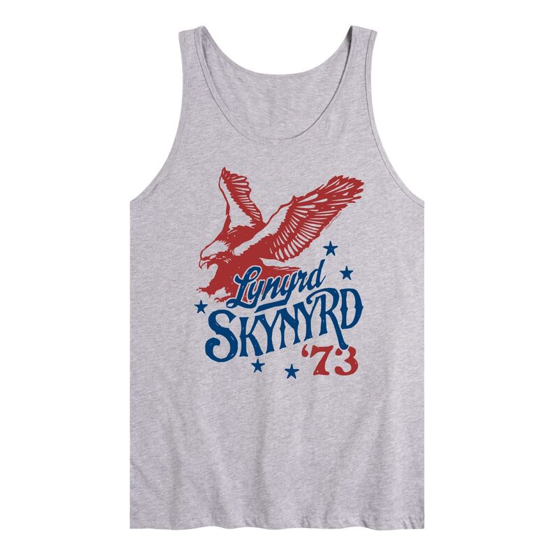 アニメキャラクター レディース トップス Tシャツ グラフィック Licensed Character Men's Lynyrd Skynyrd Eagle Graphic Tank Top Athletic Heather ヘザー|ReVida 店