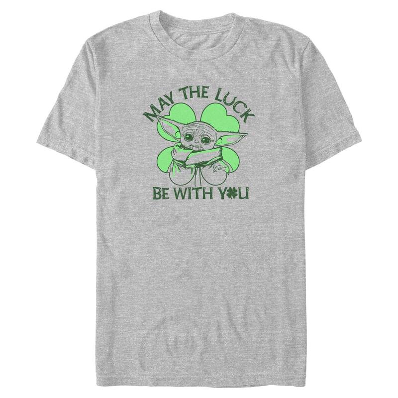 スター ウォーズ レディース トップス Tシャツ グラフィック Men'star Wars The Child May The Luck Be With You Graphic Tee Sport Gray グレー