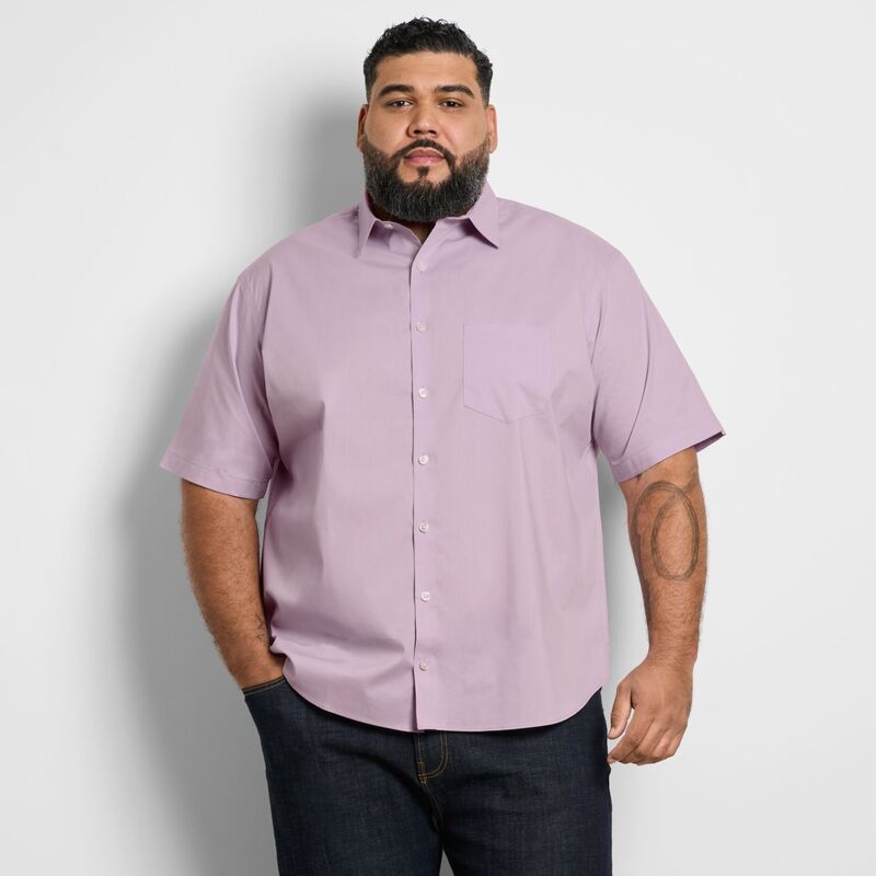 ヴァンハウセン レディース トップス Tシャツ トール ダウン Big & Tall Van Heusen Everyday Defense Stainshield Short Sleeve Button-Down Shirt Lavendula｜ReVida 店 15,466円