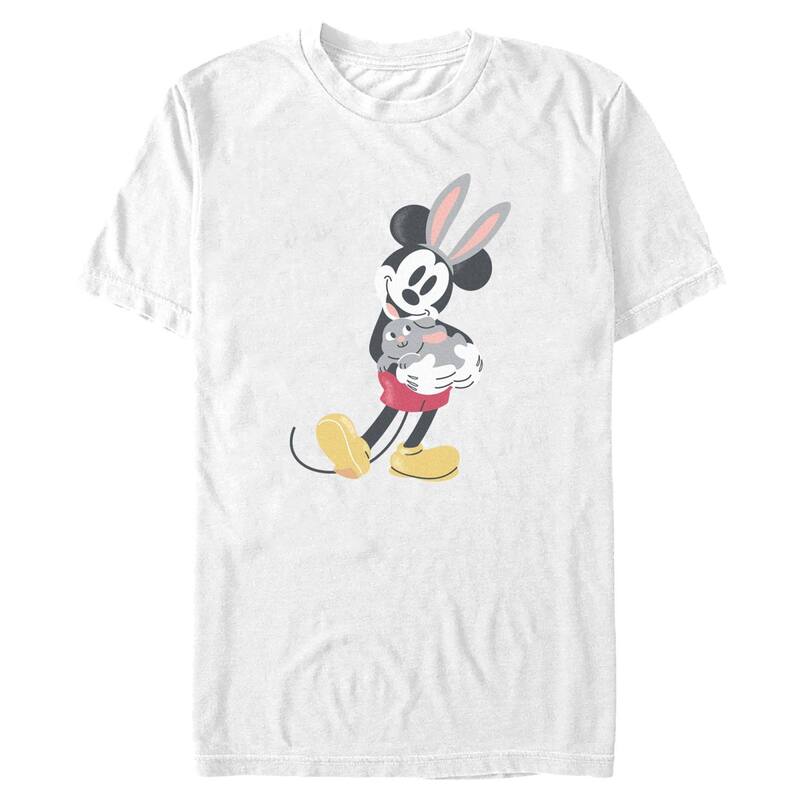 ディズニー レディース トップス Tシャツ トール グラフィック Big & Tall Disney's Mickey Mouse Bunny Friend Graphic Tee White ホワイト｜ReVida 店 7,755円