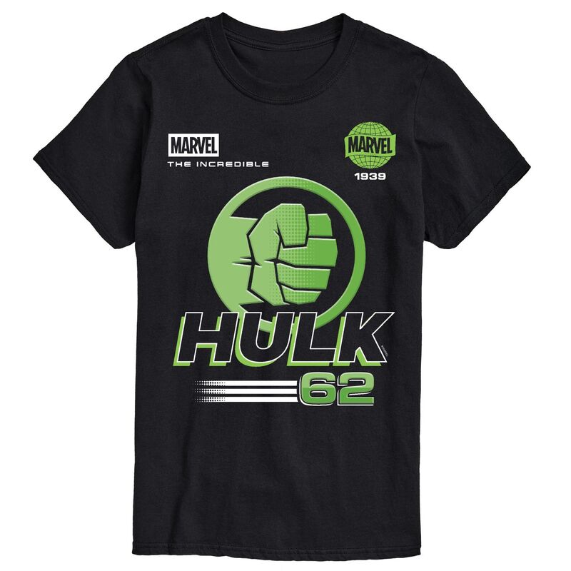 アニメキャラクター レディース トップス Tシャツ グラフィック Licensed Character Men's Marvel The Incredible Hulk Graphic Tee Black ブラック